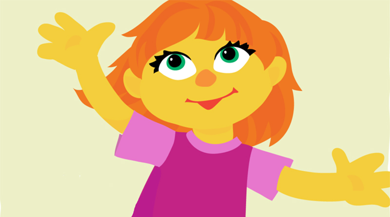 Sesame Street's autistic character "Julia", by Marybeth Nelson
