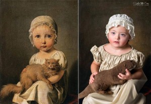 Iris as “Gabrielle Arnault as a Child” by Louis-Léopold Boilly (Image courtesy of Soela Zani)