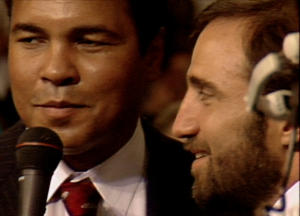 Hackie Reitman interviewing Muhammad Ali 