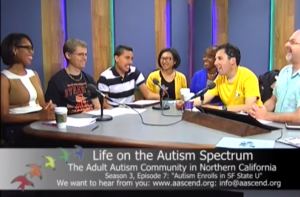 A shot from an episode of "Life on the Autism Spectrum" (click for the video)
