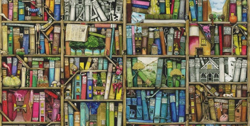 "Bookshelf" by Colin Thompson