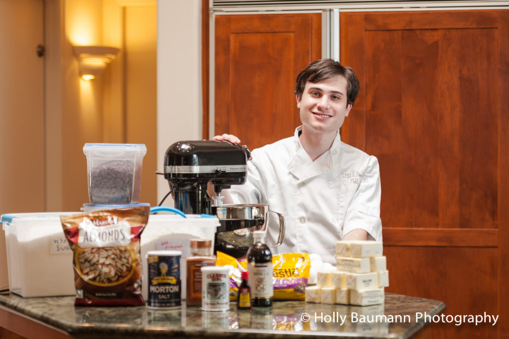 Matt Resnik in the SMILE kitchen (photo by Holly Baumann)